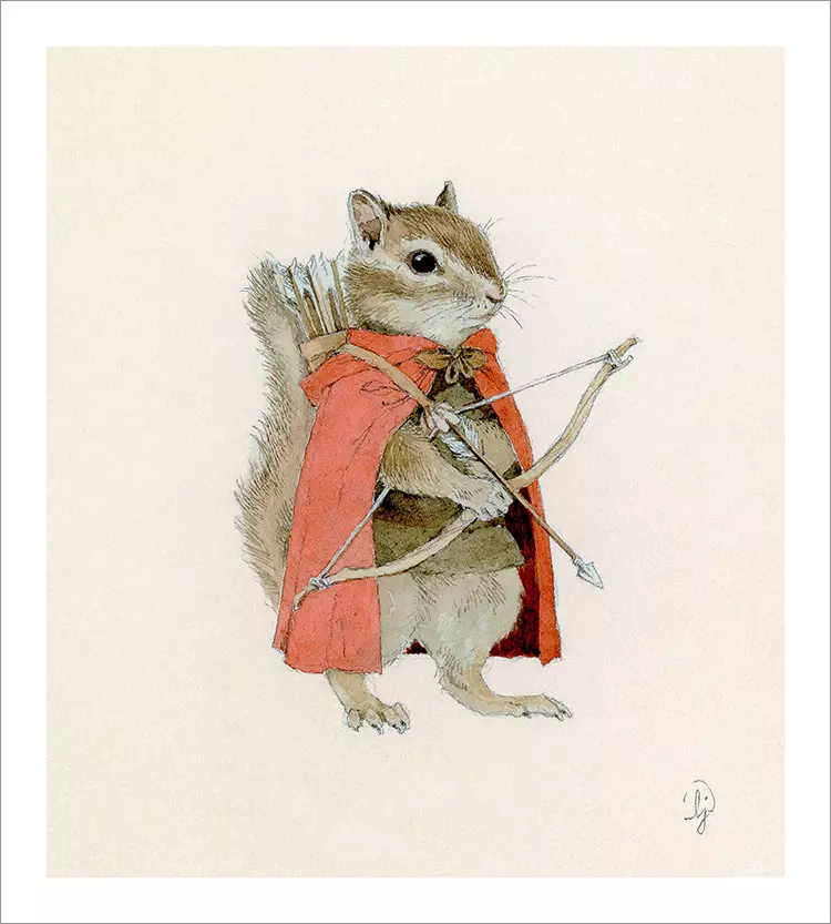 Teacup Tales: Chipmunk [PRINT], Lily Seika Jones