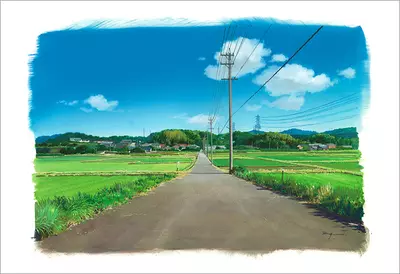 A Straight Road [PRINT], Yoichi Nishikawa