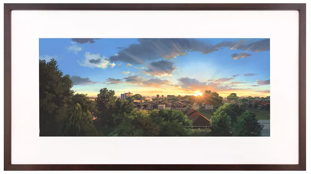 スタジオからの夕日 Sunset Above Studio Ghibli, Yoichi Nishikawa