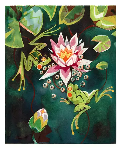 Nursery Lotus [PRINT], Esther Morales