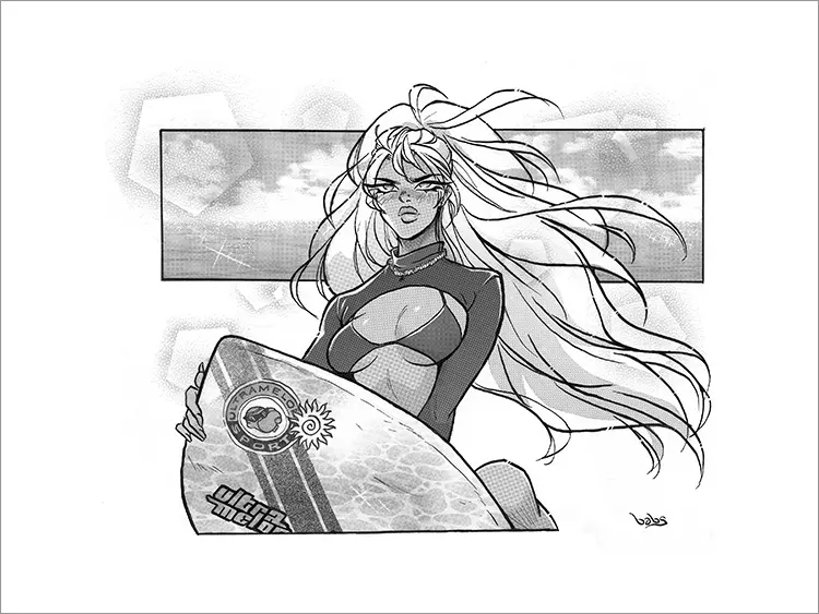 Wave Rider [PRINT], Babs Tarr