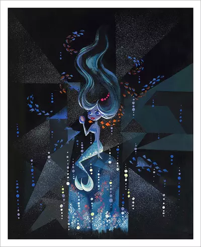 Deep Sea Mermaid [PRINT], Lorelay Bove