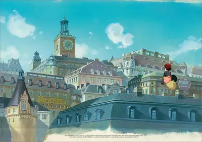 Kiki's Delivery Service - No. 146 (Kiki's Arrival) - Small [PRINT], Hiroshi Ohno