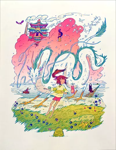 The Bathhouse Spirits [RISOGRAPH], Natalie Andrewson