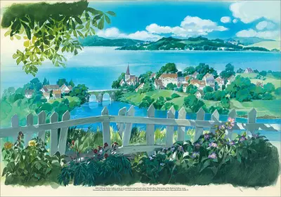 Kiki's Delivery Service - No. 09 (Picket Fence) Small [PRINT], Hiroshi Ohno