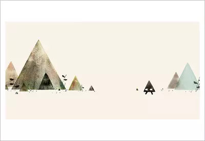 Triangle - Pg. 11-12 (Triangle's House) [PRINT], Jon Klassen