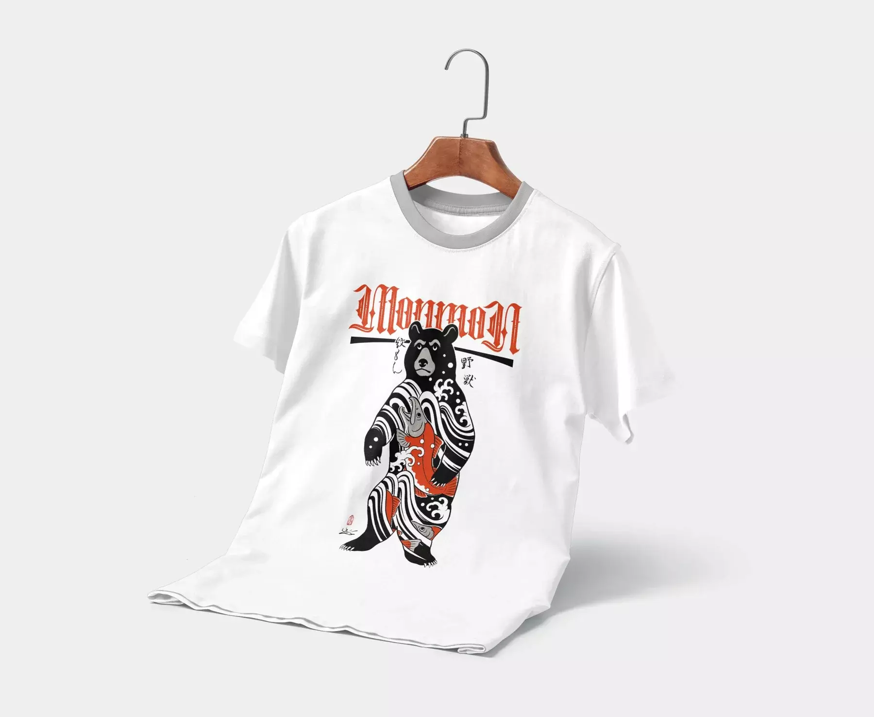 Bear - Monmon Cats Bear T-Shirt, horitomo