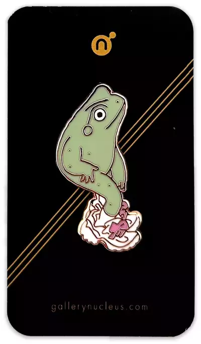 New Kicks Frog - Linnea Sterte x Nucleus Enamel Pin, Linnea Sterte