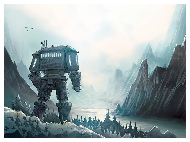 Amulet - Walking House [PRINT], Kazu Kibuishi