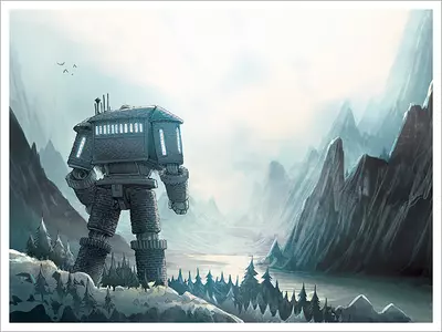 Amulet - Walking House [PRINT], Kazu Kibuishi