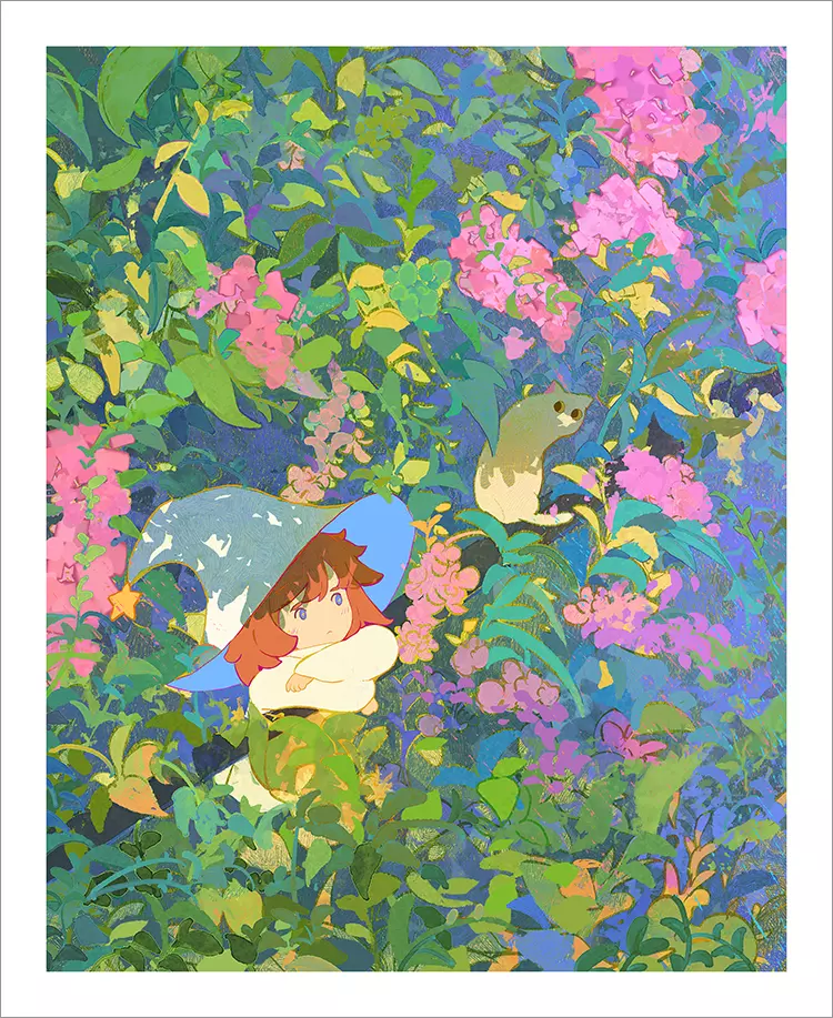 Among Flowers [PRINT], MengXuan Li