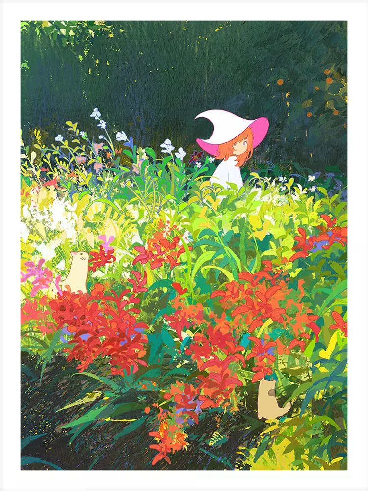Red Flowers [PRINT], MengXuan Li