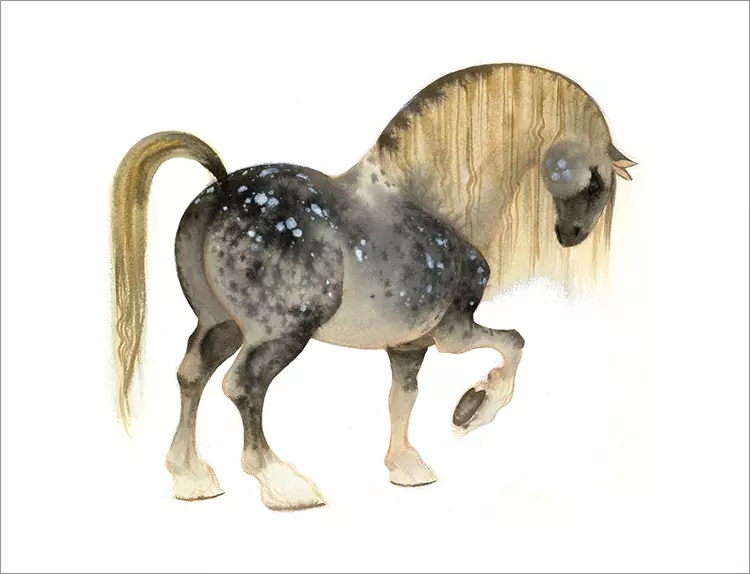 Clydesdale Horse [PRINT], Camille André