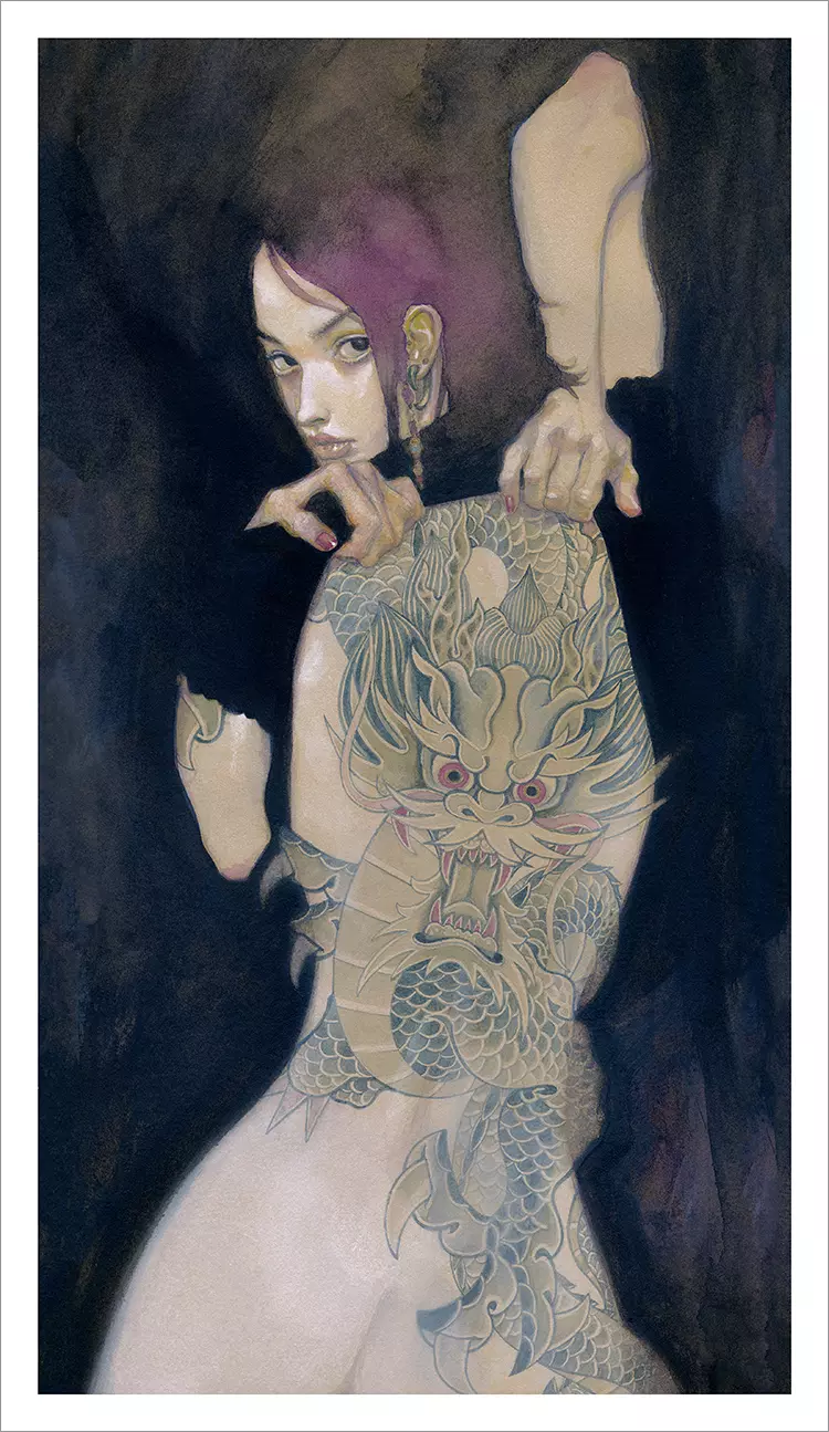 Draken Flicka [PRINT], Patrick Awa