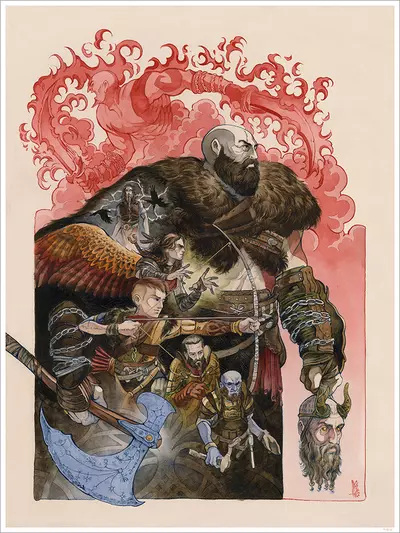 Kratos: Pasado y Presente [PRINT], Diego Andrade