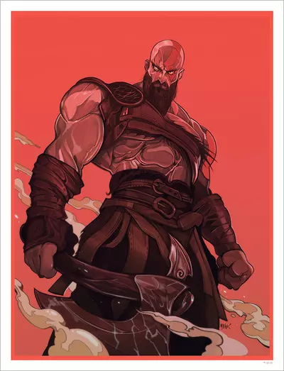 Kratos in Magma [PRINT], Jose Mertz