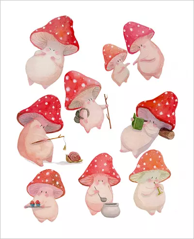 The Amanitas [PRINT], lightdraconis