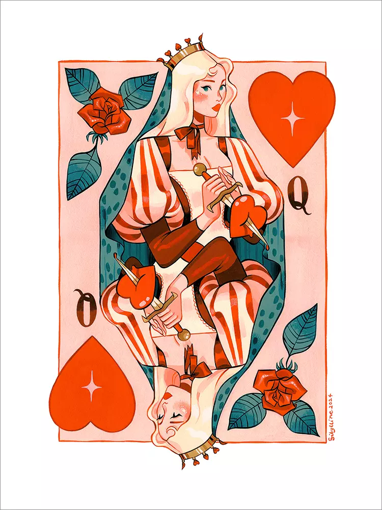Queen of Hearts [PRINT], Sibylline Meynet