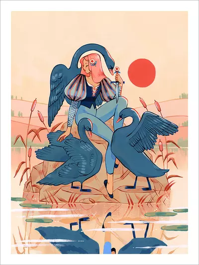Swans [PRINT], Sibylline Meynet