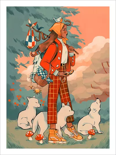 Little Red Riding Hood [PRINT], Sibylline Meynet