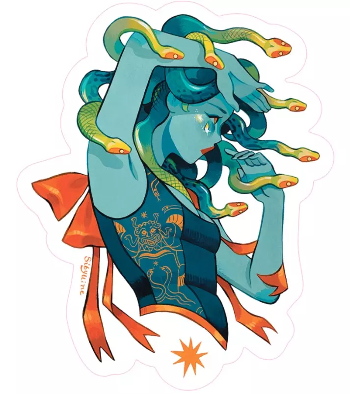 Nucleus x Sibylline Sticker - Medusa, Sibylline Meynet Nucleus x Sibylline Sticker - Medusa, Sibylline Meynet