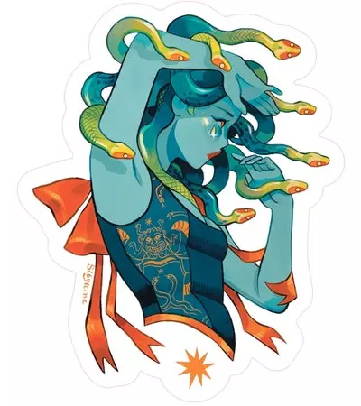 Nucleus x Sibylline Sticker - Medusa, Sibylline Meynet