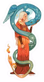 Celestial Dragon - Sibylline x Nucleus Diecut Sticker - 