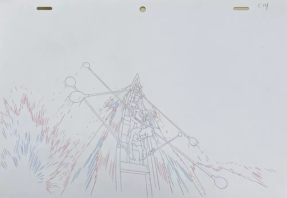 MIND GAME: Scene "4 boat rowers" Frame C14, STUDIO4°C MIND GAME: Scene "4 boat rowers" Frame C14, STUDIO4°C