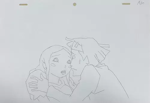 MIND GAME: Scene "Nishi & Myon" Frame A30, STUDIO4°C