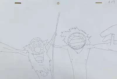 MIND GAME: SCENE "Nishi and Oldman" FRAME A17, STUDIO4°C