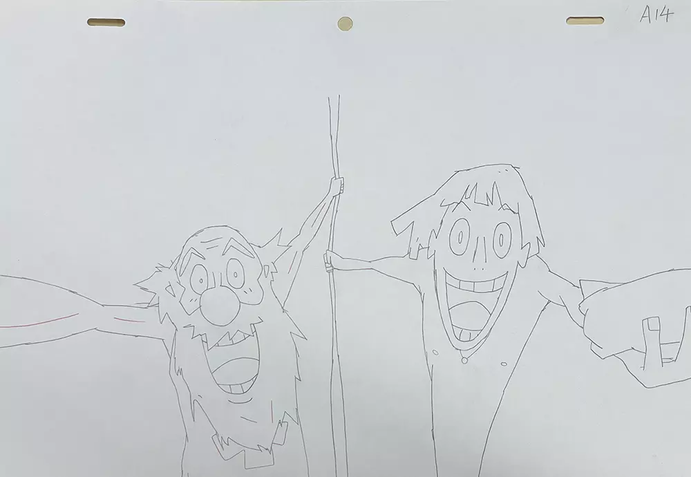 MIND GAME: SCENE "Nishi and Oldman" FRAME A14, STUDIO4°C MIND GAME: SCENE "Nishi and Oldman" FRAME A14, STUDIO4°C
