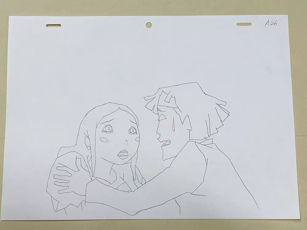 MIND GAME: Scene "Nishi & Myon" Frame A26, STUDIO4°C MIND GAME: Scene "Nishi & Myon" Frame A26, STUDIO4°C