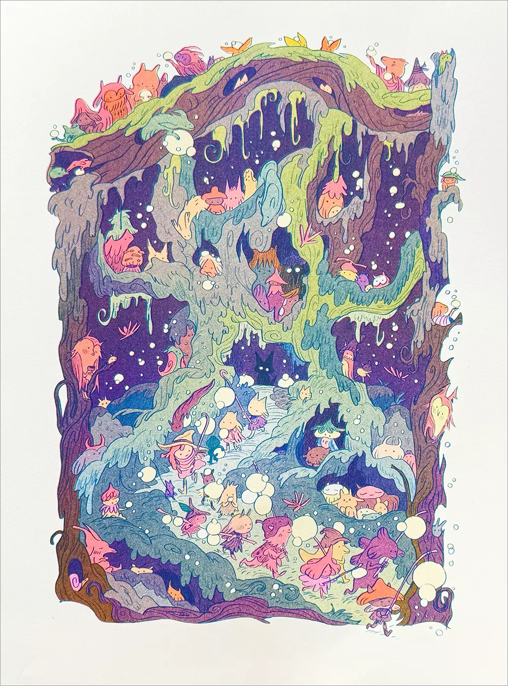 The Brown Mountain Lights / Tír na nÓg [RISOGRAPH], Natalie Andrewson
