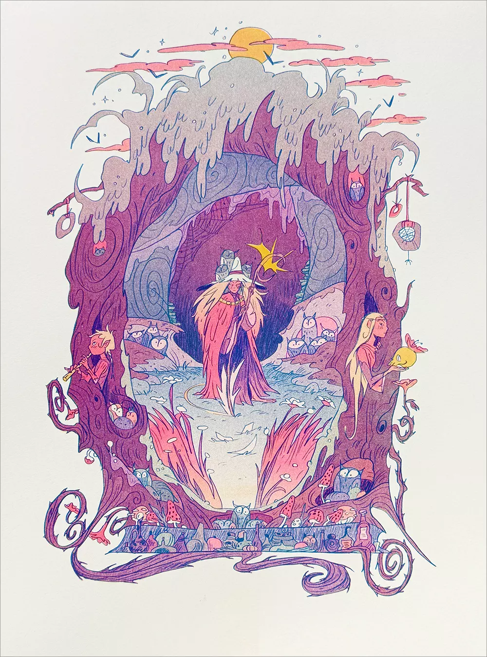 The Moon Witch / Hecate [RISOGRAPH], Natalie Andrewson