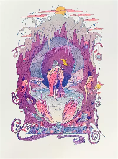 The Moon Witch / Hecate [RISOGRAPH], Natalie Andrewson
