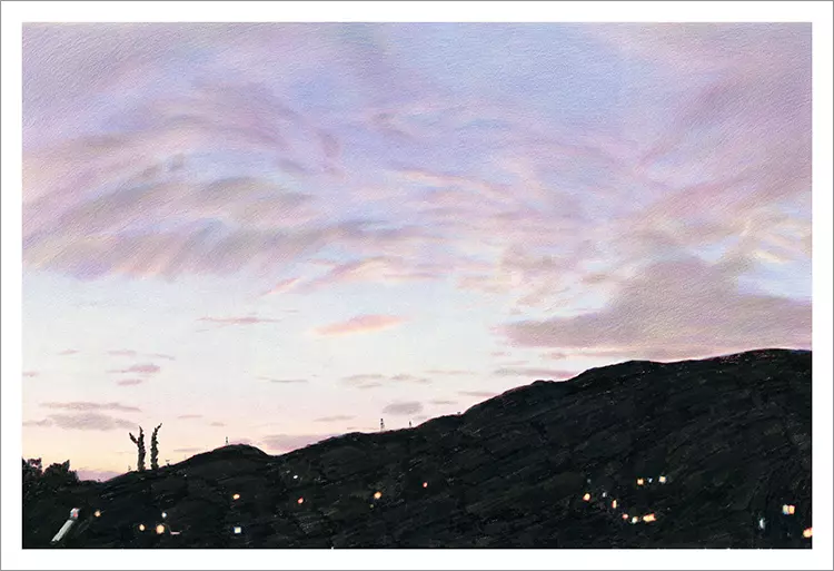 Sunset in the Hills [PRINT], kokooma