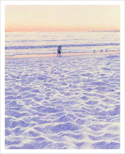 Sunset on the Beach [PRINT], kokooma