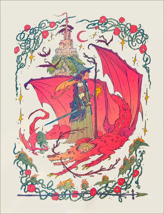 Dragon Witch [RISOGRAPH], Natalie Andrewson