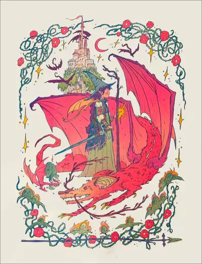 Dragon Witch [RISOGRAPH], Natalie Andrewson