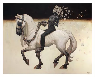 White Flowers [PRINT], Edward Delandre