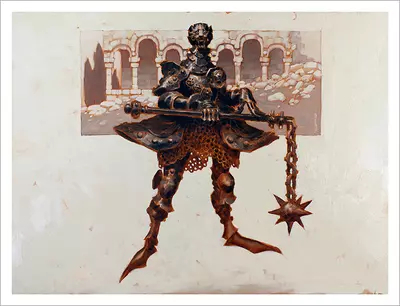 Cheetah Knight [PRINT], Edward Delandre