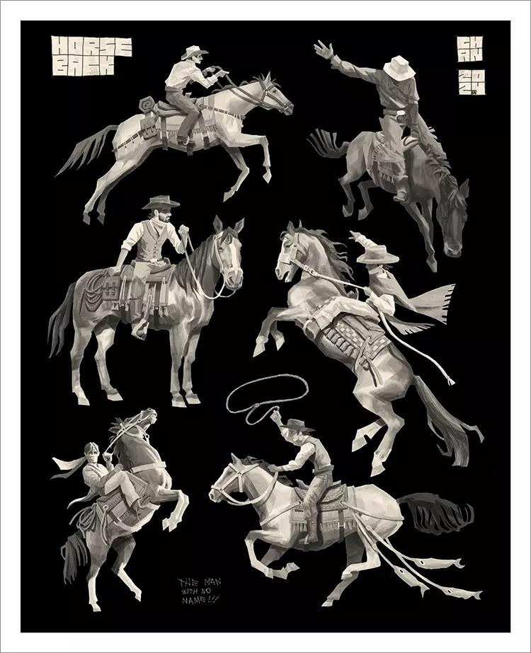 Horseback [PRINT], Chan