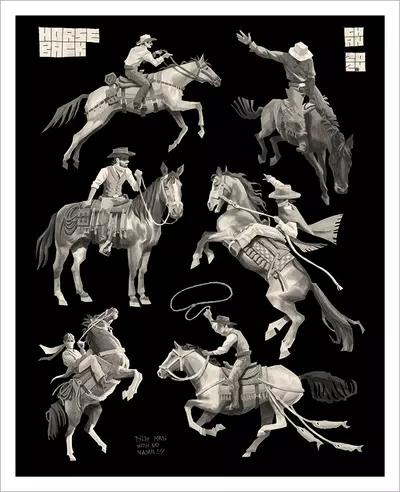 Horseback [PRINT], Chan