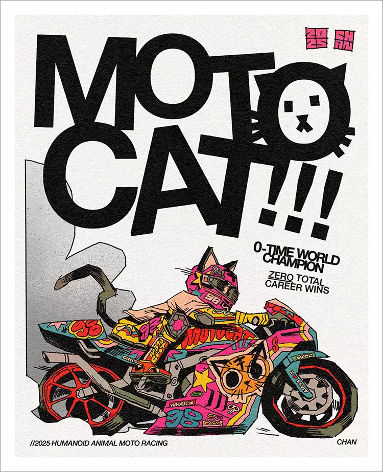 Moto Cat [PRINT], Chan