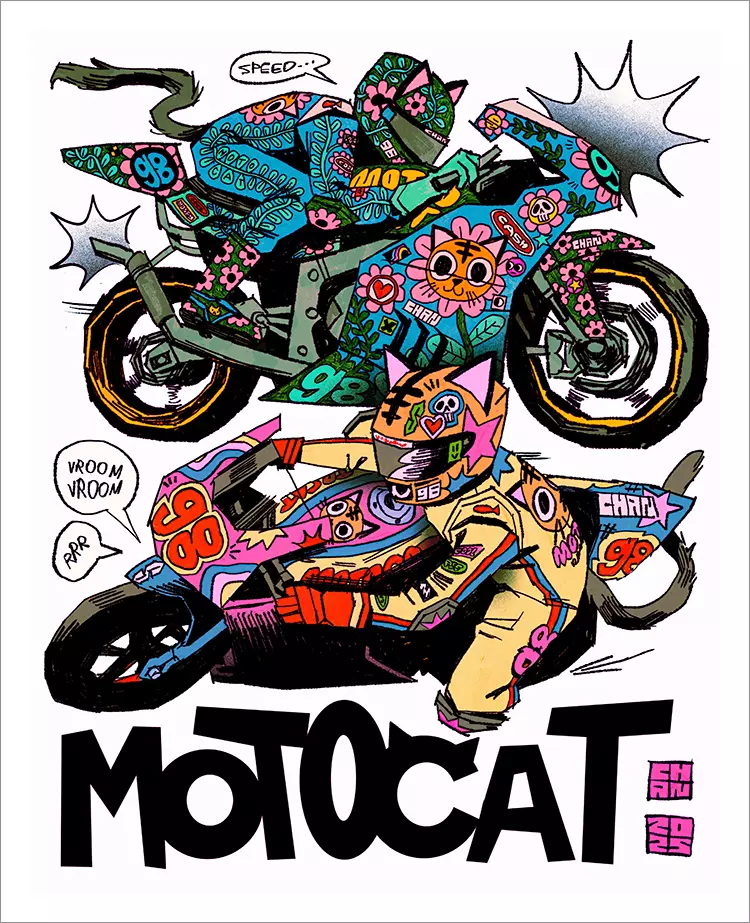 Moto Cat Liveries [PRINT], Chan
