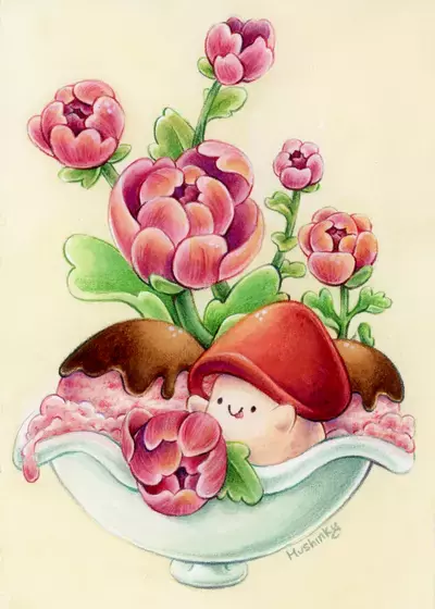 Peony Cream, Mushinky