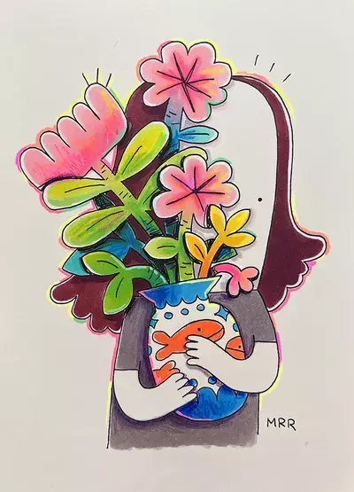 Vase Hug, Megan Rose Ruiz
