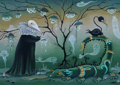 Plague doctor is caring for his friends, Adeline Lamarre