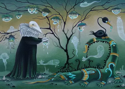 Plague doctor is caring for his friends, Adeline Lamarre