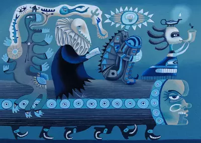 Plague doctor is taking the bus, Adeline Lamarre